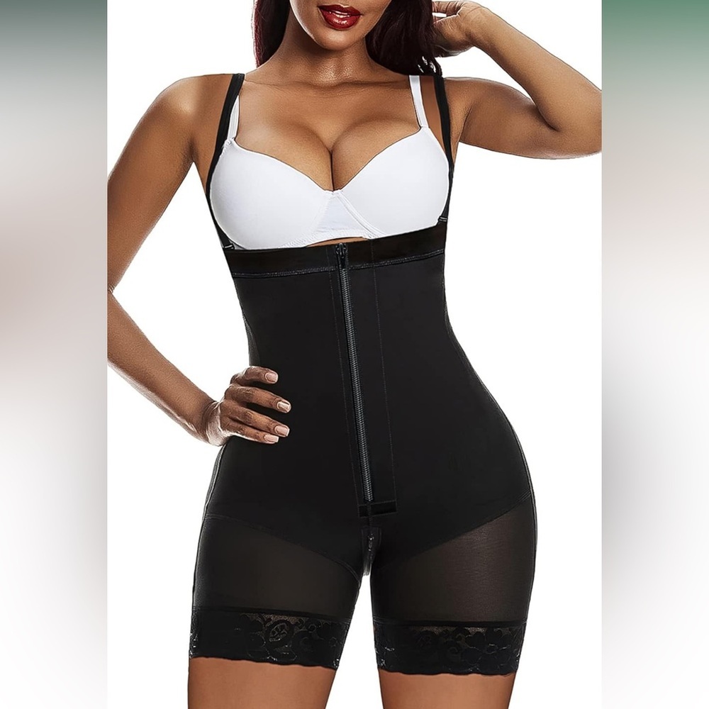 Shapewear for‎ Women Tummy Control Open Bust Thigh Slimmer Body Shaper M